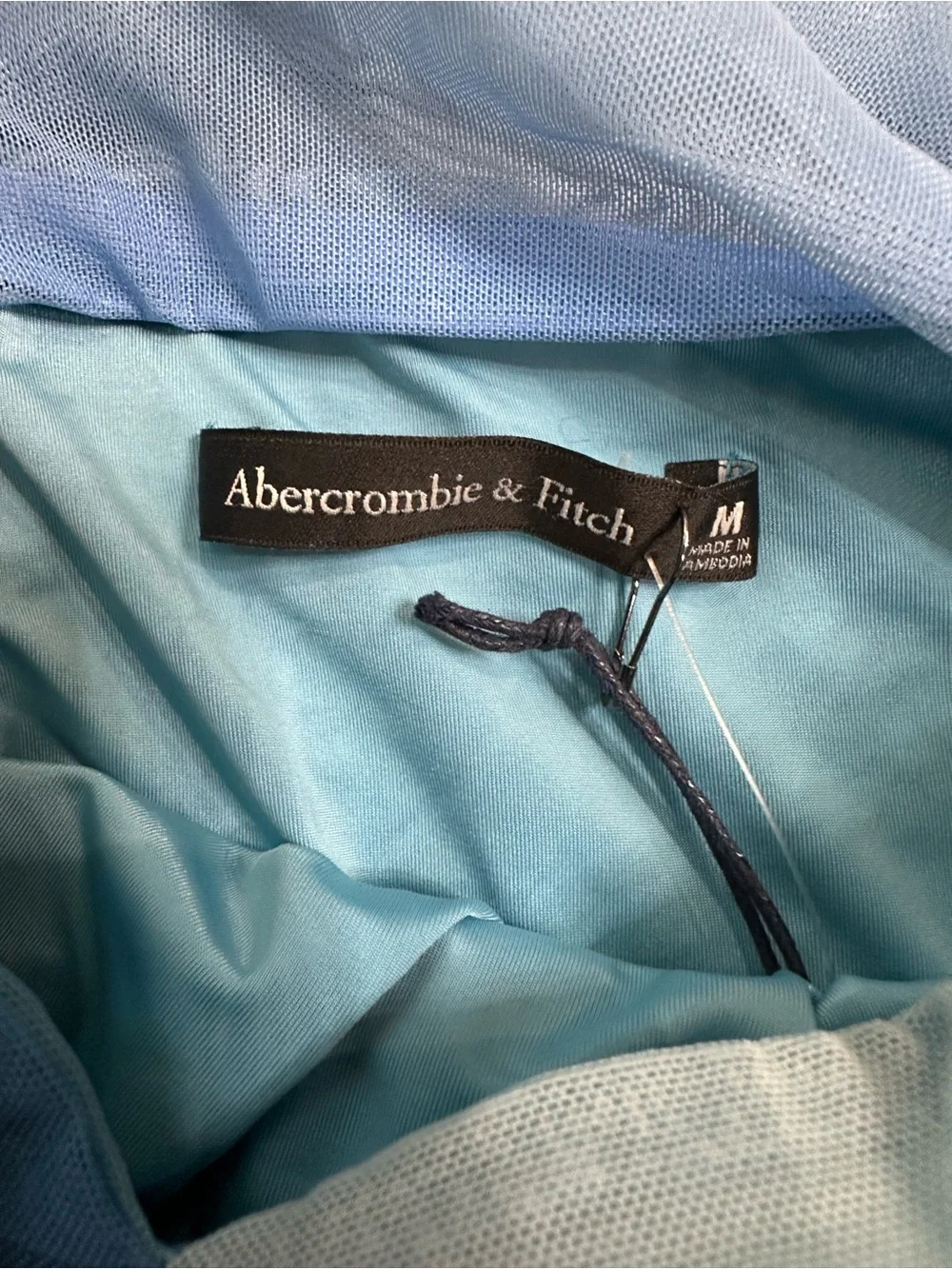 Abercrombie & Fitch Light Blue Tie-String Top